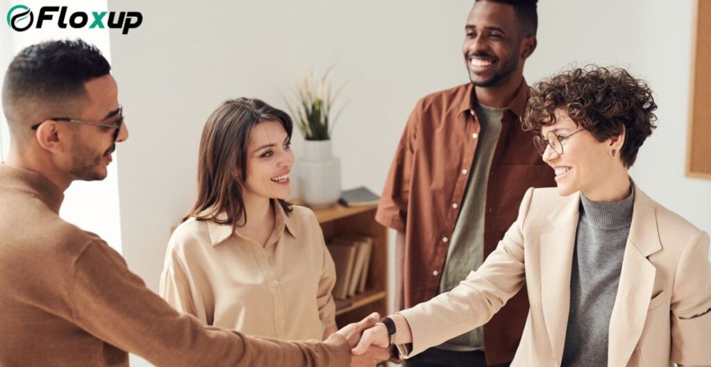 business team building successful partnerships through collaboration and trust