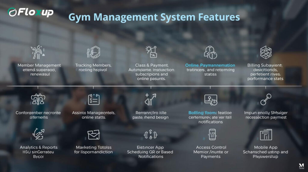 Gym Management System features overview by Floxup
